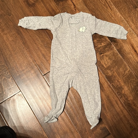 3pack Amazon essentials cotton footed zip front sleepers - Picture 3 of 4